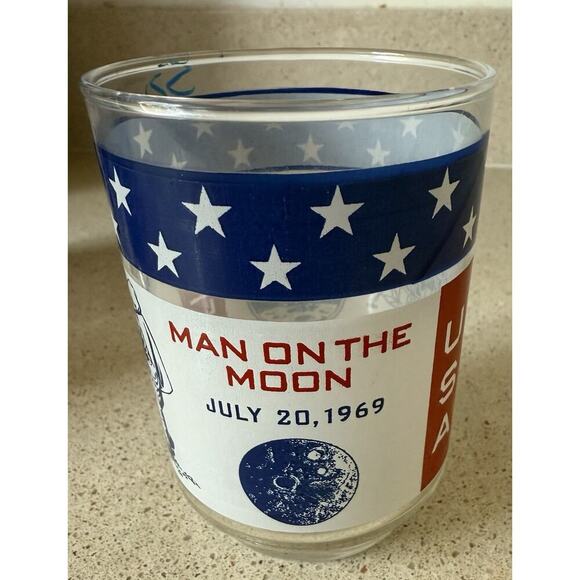 VTG LIBBEY APOLLO 11-12-13 MOON MISSION GLASSES SET Armstrong Swigert Aldrin - Picture 9 of 9